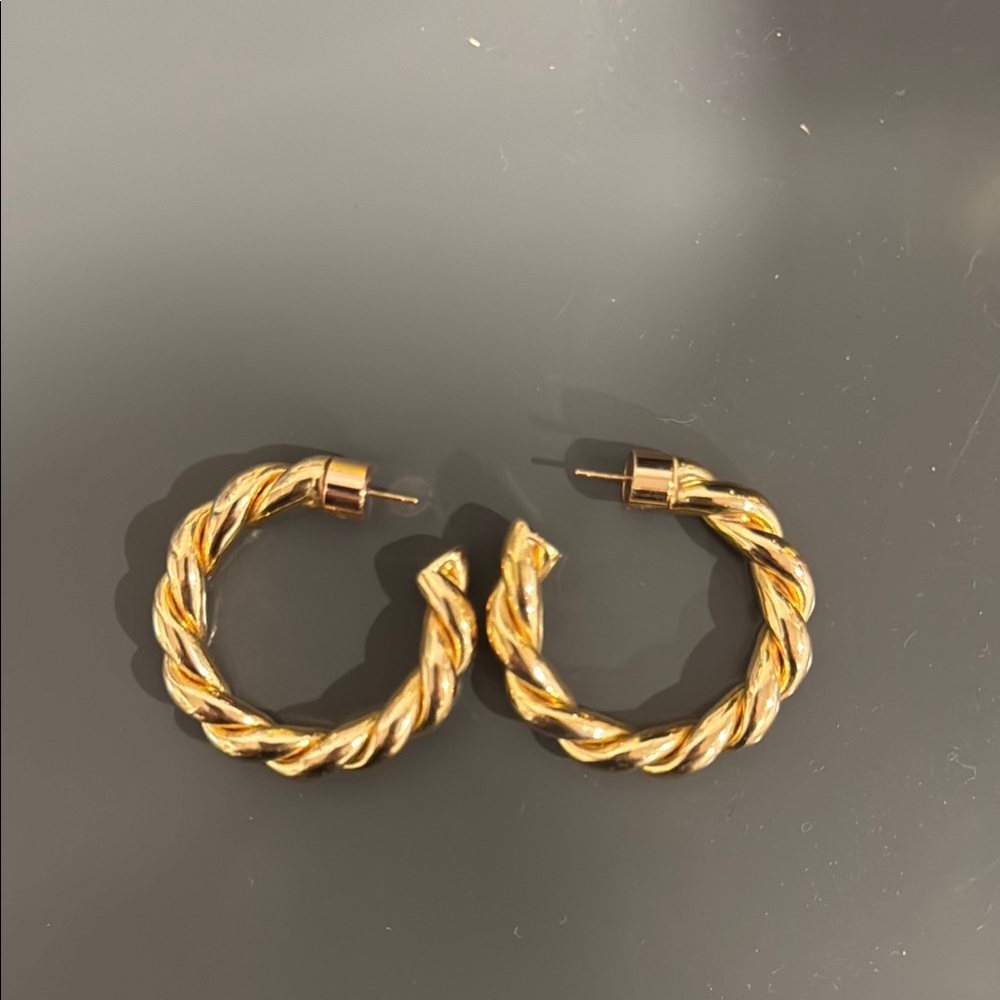 Jennifer Fisher twisted hoops
